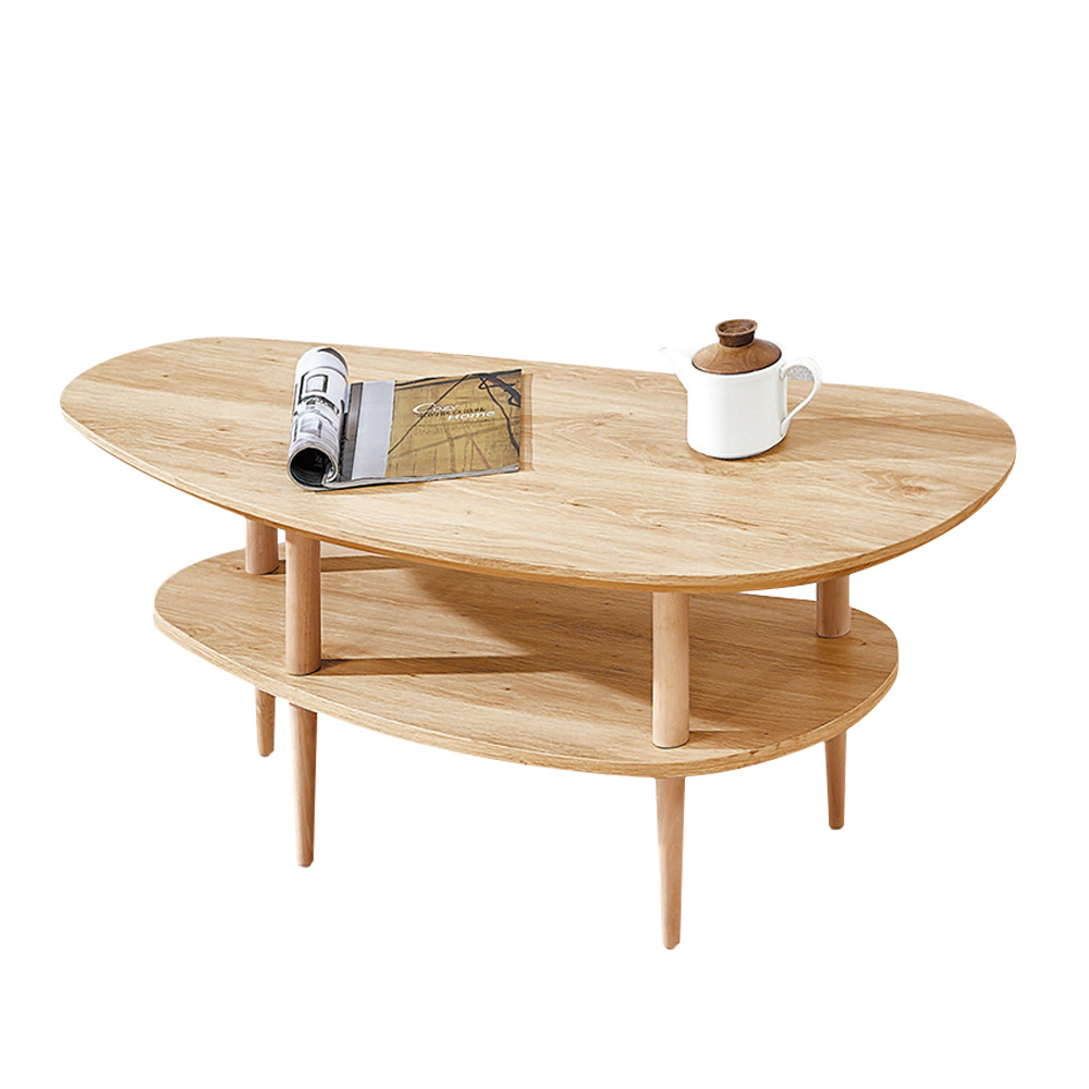 赫恩4尺造型雙層大茶几