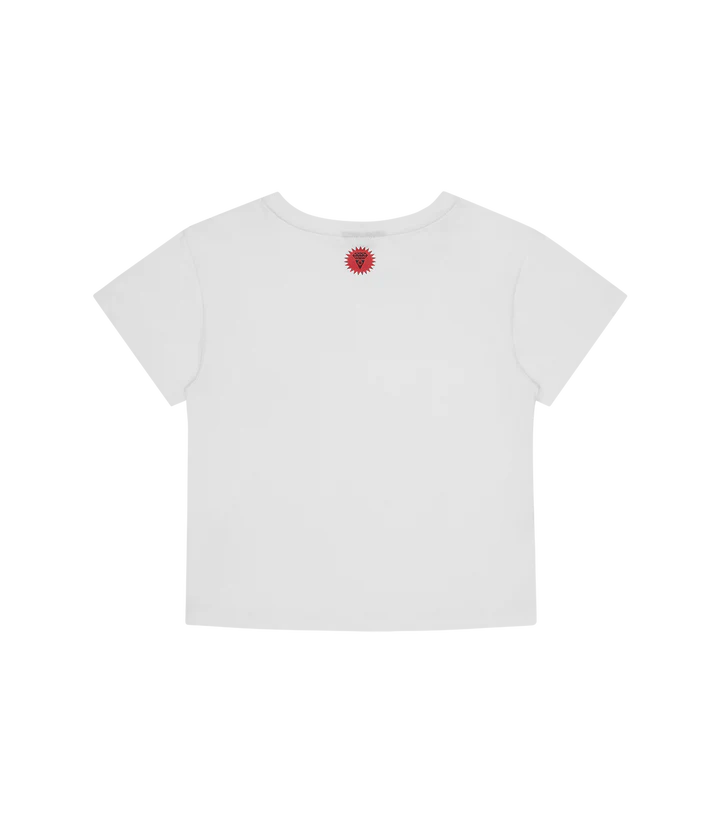 HOUNDSTOOTH RUNNING DOG BABY TEE (WOMENS)