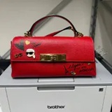 [S] KARL LAGERFELD ADMIRAL RED L5GEU5EG-ADJ NICOLETTE CROSSBODY WITH CATE PINS, 198913894943 (SKL1387)