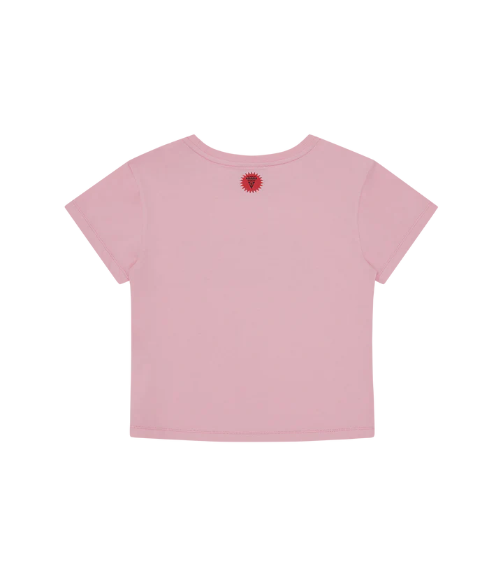 HOUNDSTOOTH RUNNING DOG BABY TEE (WOMENS)