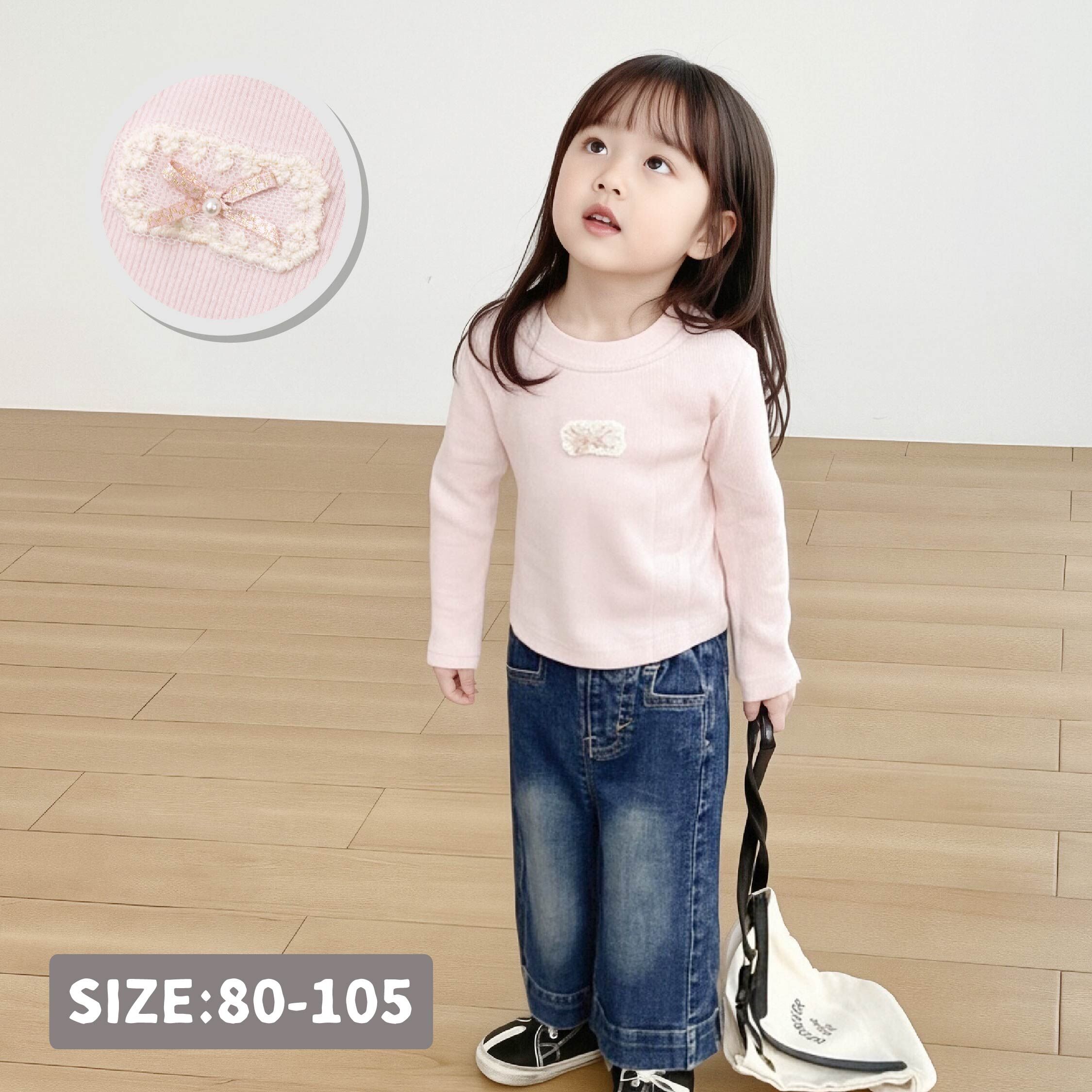 【H55563】氣質緹花蝴蝶結上衣/內搭衣