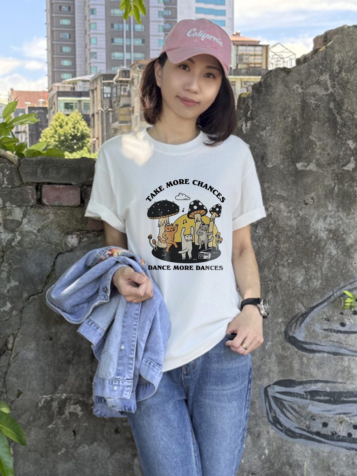 Happiness Collection · 森林裡的微笑插畫棉T