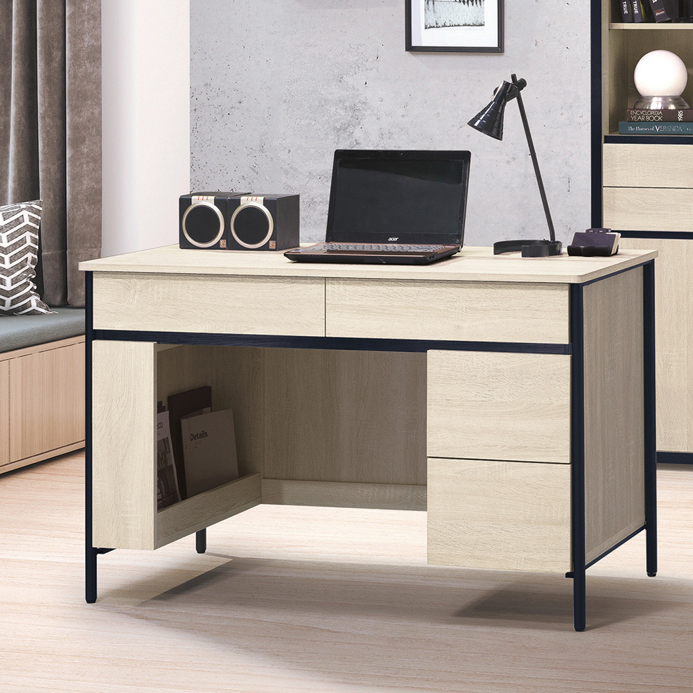 維森4尺四抽書桌/工作桌