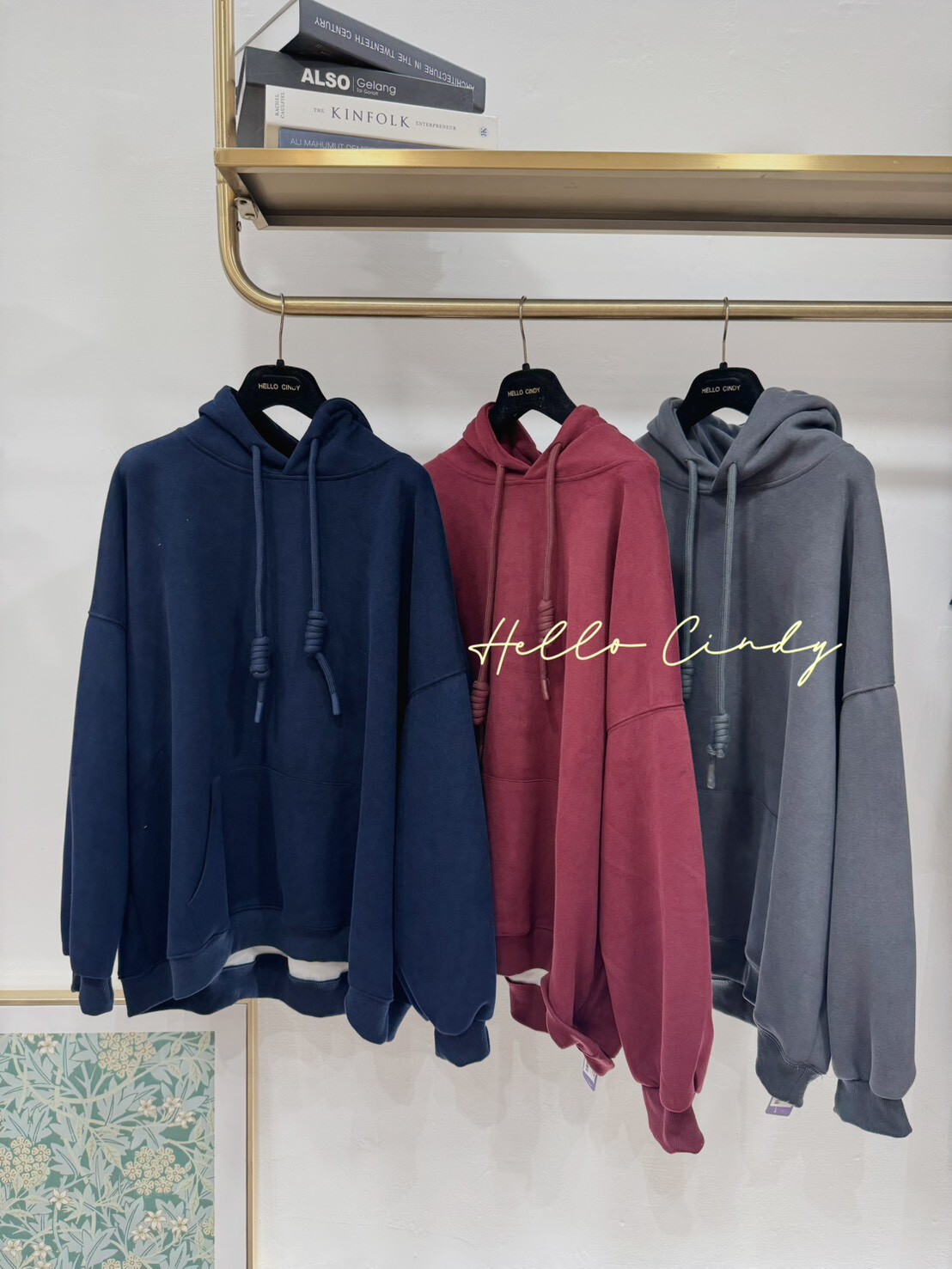 B10145 Cindy包色自留Oversized中性款大學T