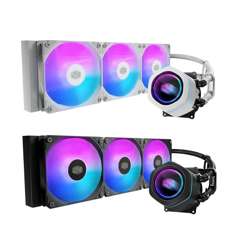 米特3C數位–酷碼 MasterLiquid Core Nex 360 ARGB 一體式水冷散熱器 黑色/白色