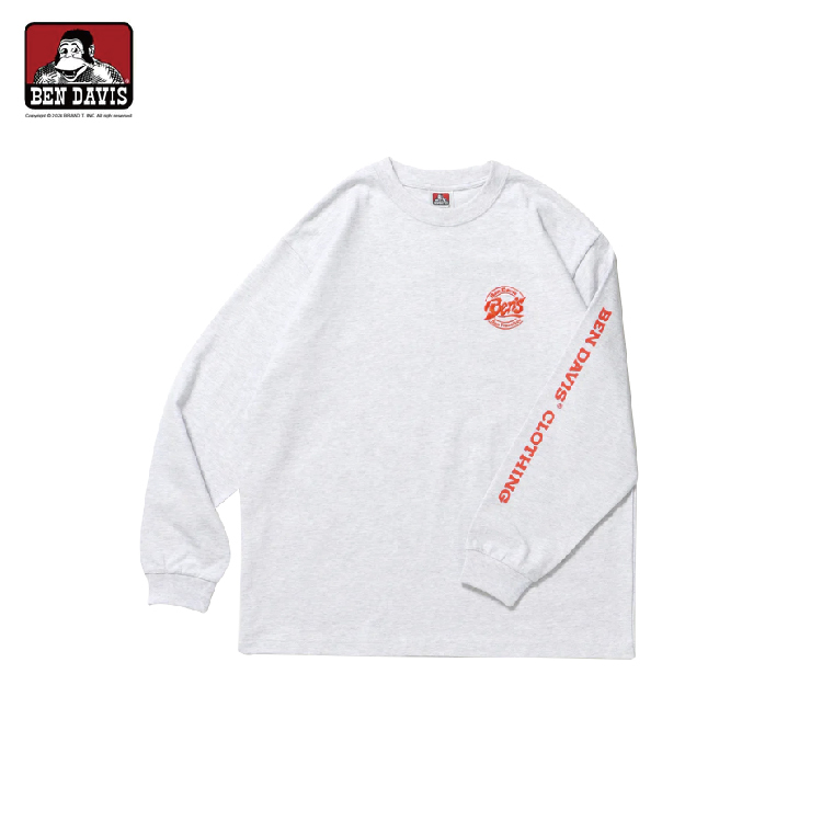 【 BEN DAVIS | 噴漆猿人印花薄長TEE - 2色 】