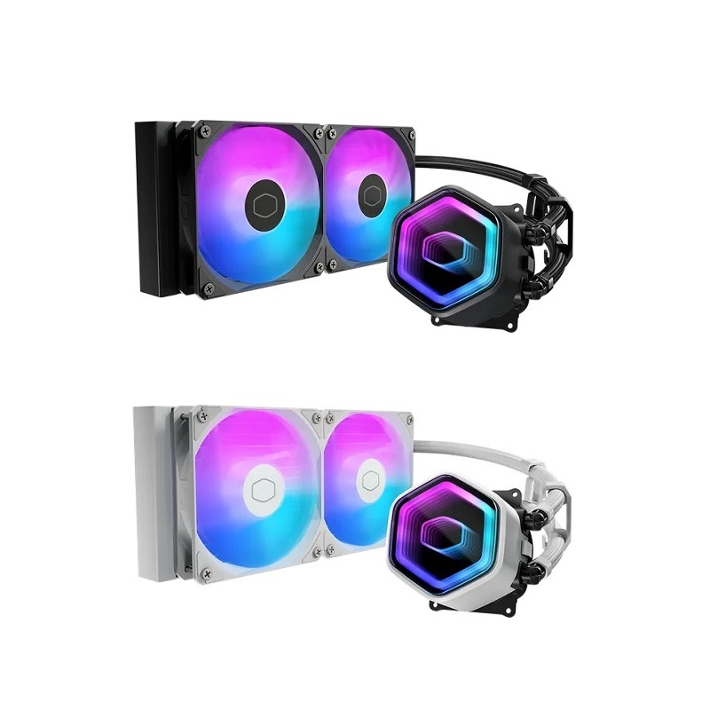 米特3C數位–酷碼 MasterLiquid 240 Core II ARGB 水冷散熱器 黑色/白色