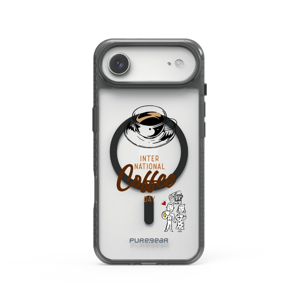 iPhone 冰鑽減壓防摔保護殼 / 咖啡時光 (獵人谷咖啡)