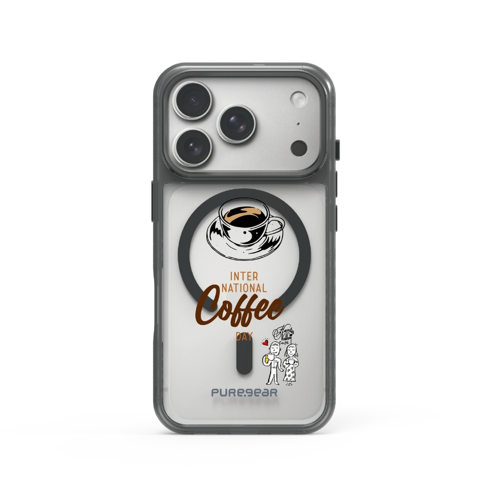 iPhone 冰鑽減壓防摔保護殼 / 咖啡時光 (獵人谷咖啡)