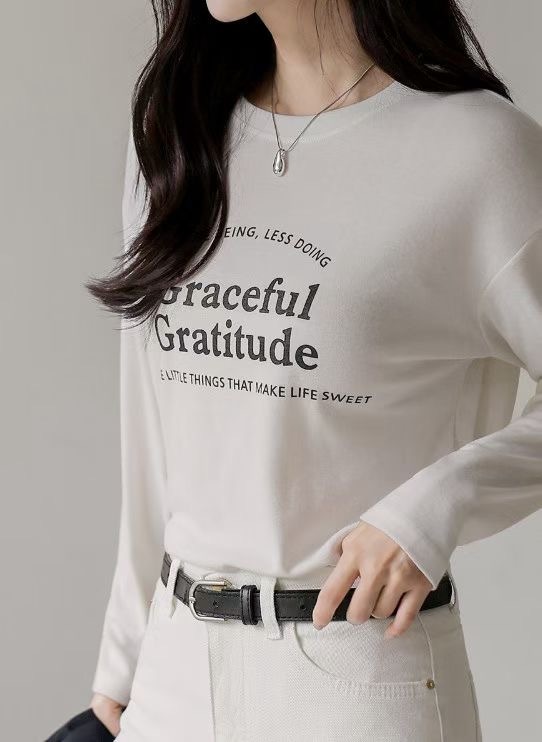 字母款上衣(14885)