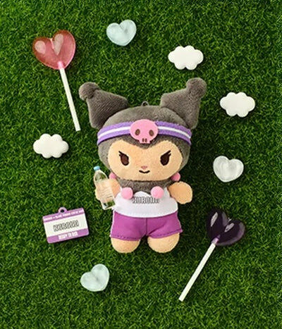 OLIVE YOUNG X Sanrio Kuromi Run Mascot Keychain