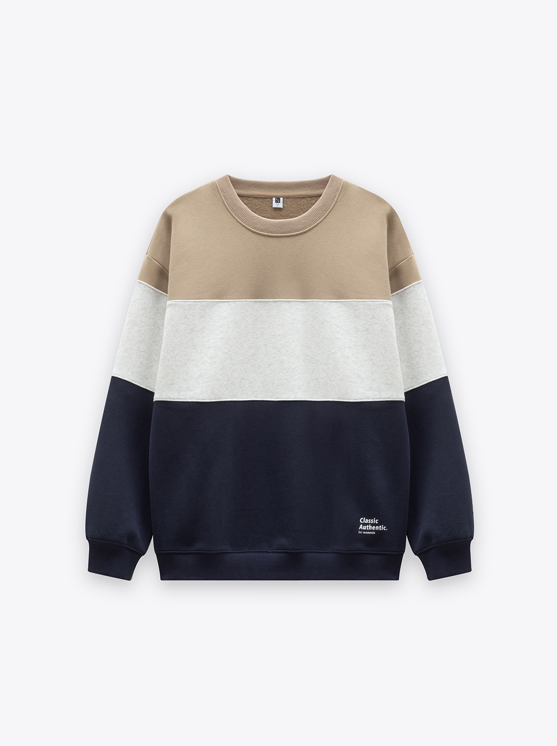 【期間限定】三拼色大學T【有加大尺碼】