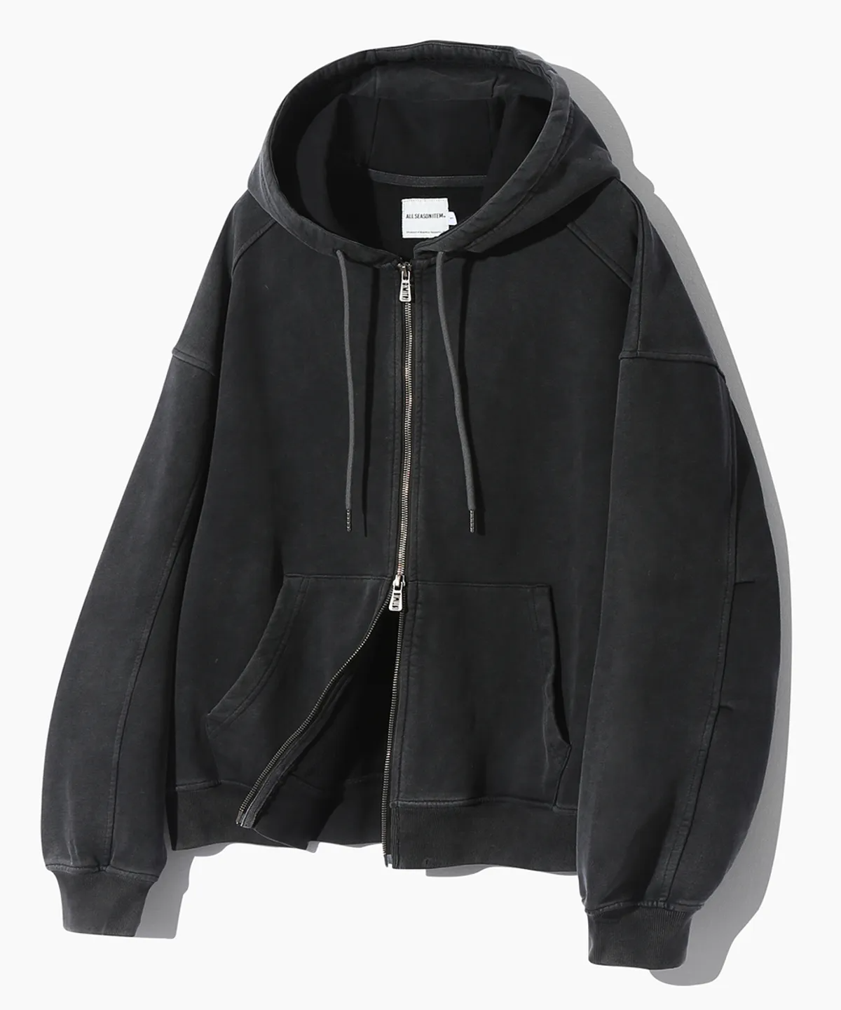 DIMITRI BLACK Four-Season Essential Sweat Hooded Zip-Up