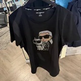 [S] KARL LAGERFELD BLACK ROUND HEAD DUO TEE, L5WHB009-BLK (SKL1406)