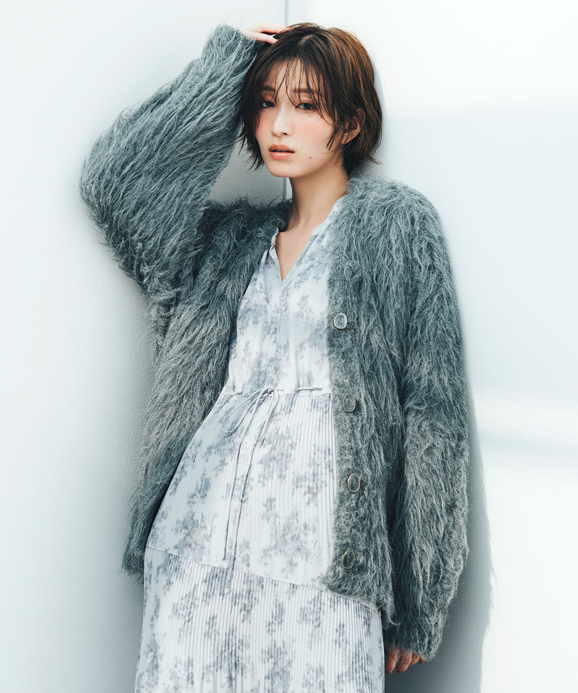 [預購] 折扣COCO DEAL × 岡崎紗絵 聯名款長版毛絨開襟外套