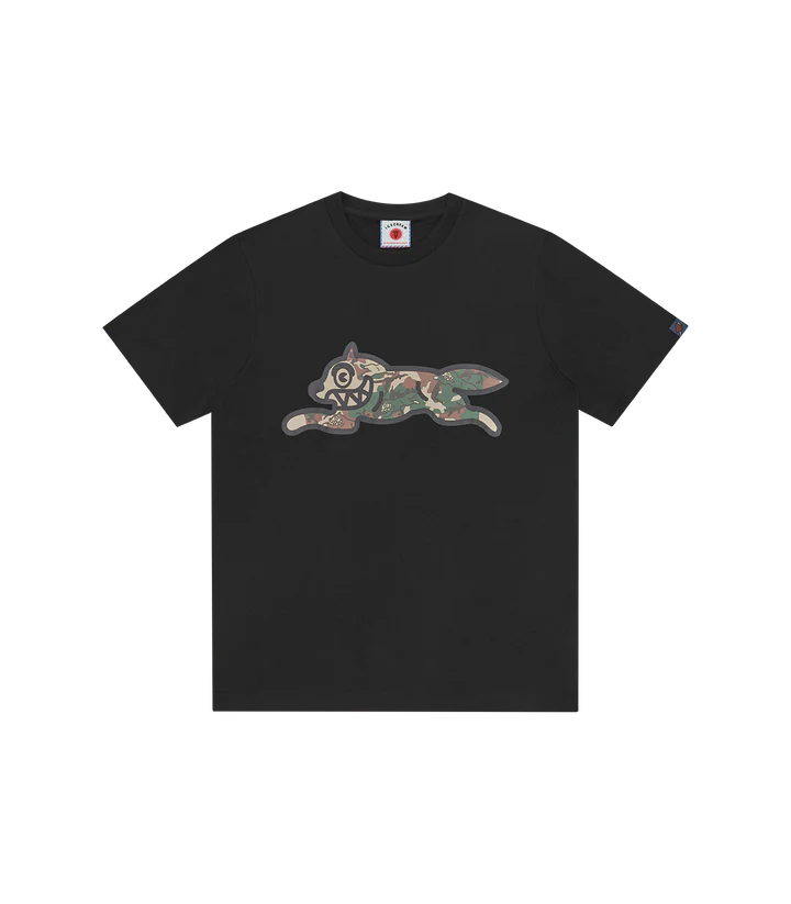 WOODLAND CAMO RUNNING DOG T-SHIRT