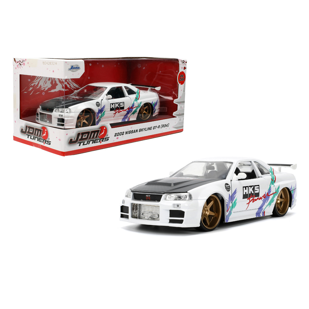 JADA 1:24 JDM系列-2002 Nissan Skyline GTR R34 合金車