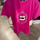 [S] KARL LAGERFELD BRT JWL PINK MODEL T-SHIRT, L5WHMA50-N30 (SKL1411)