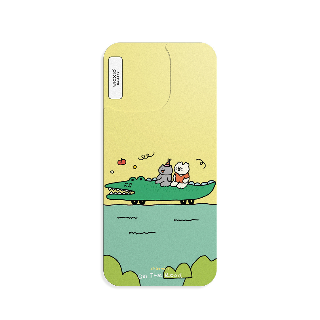 Chirimiri 手機背貼膜 / 綠色小鱷魚-VM013