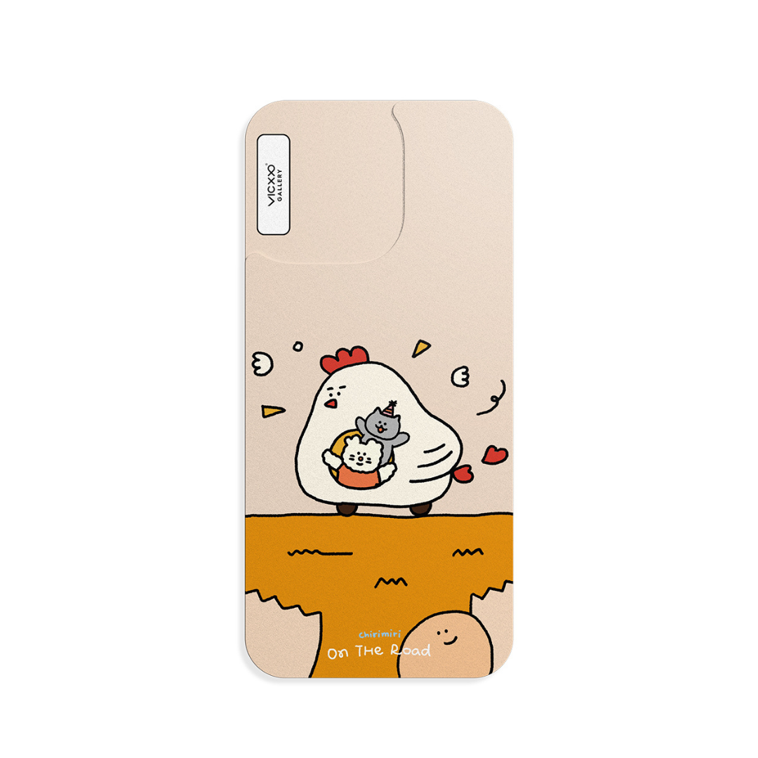 Chirimiri 手機背貼膜 / 小雞快跑-VM004