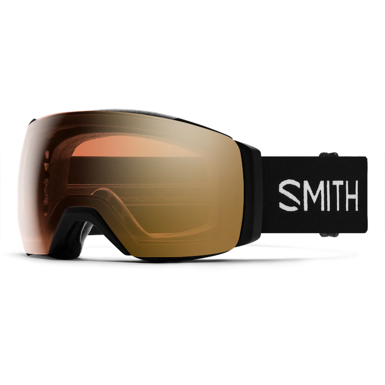 【SMITH】I/O Mag XL Low Bridge Fit_Black + ChromaPop Pro Photochromic Gold Mirror + ChromaPop Storm Blue Sensor Mirror