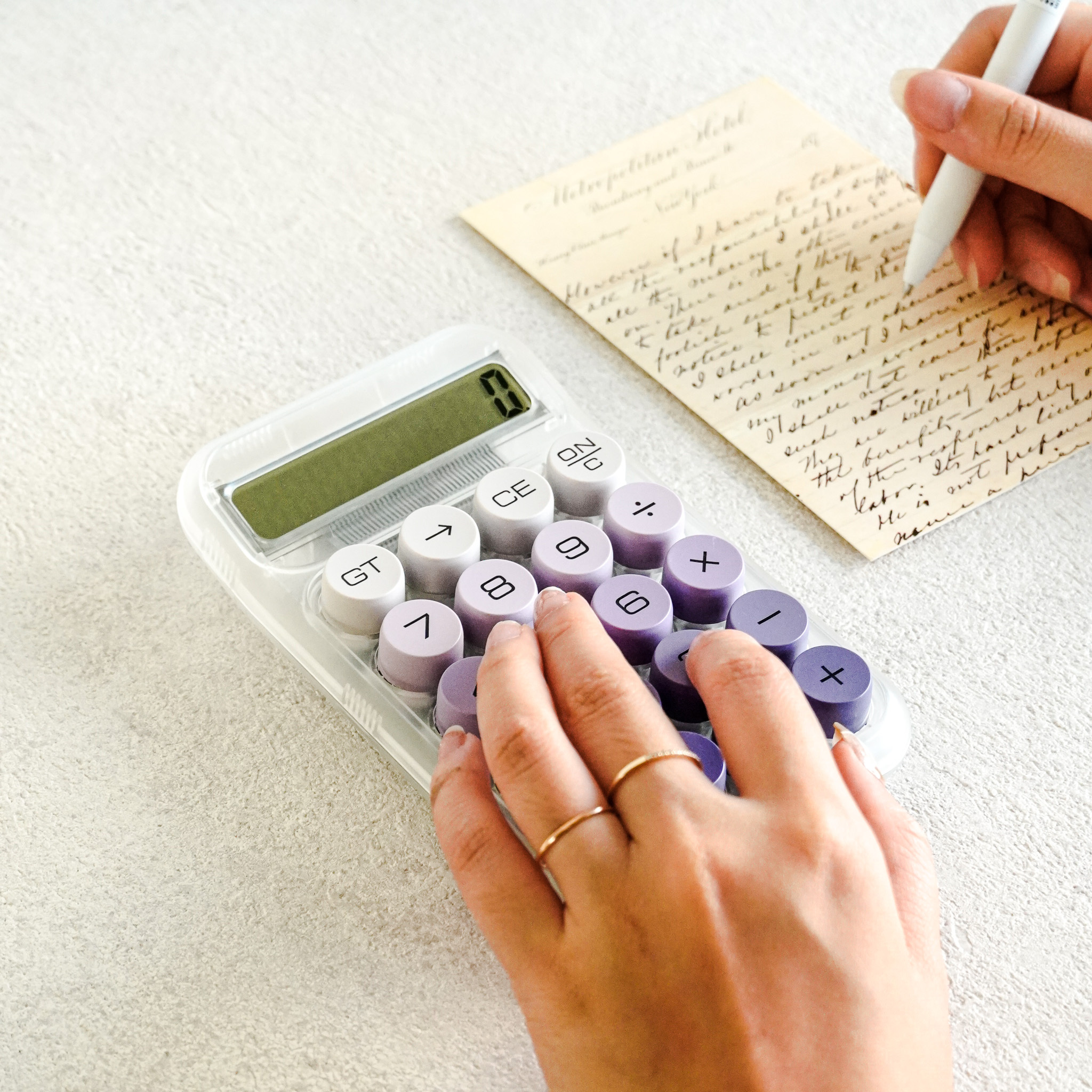 漸層圓形按鍵計算機 四色售