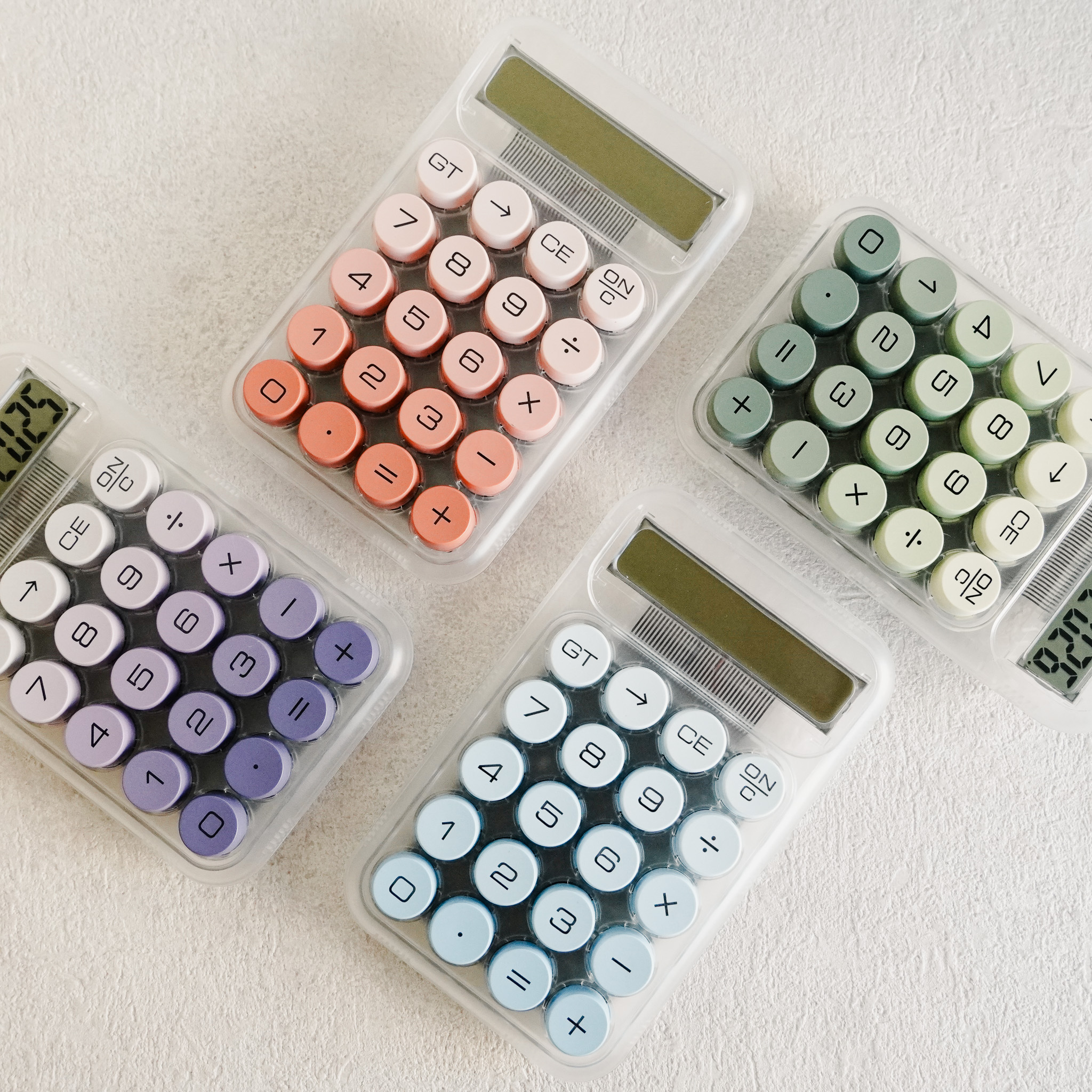 漸層圓形按鍵計算機 四色售