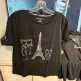 [S] KARL LAGERFELD BLACK KARL SEQUIN EIFFEL TOWER TEE, L3WHK050-BLK (SKL1414)