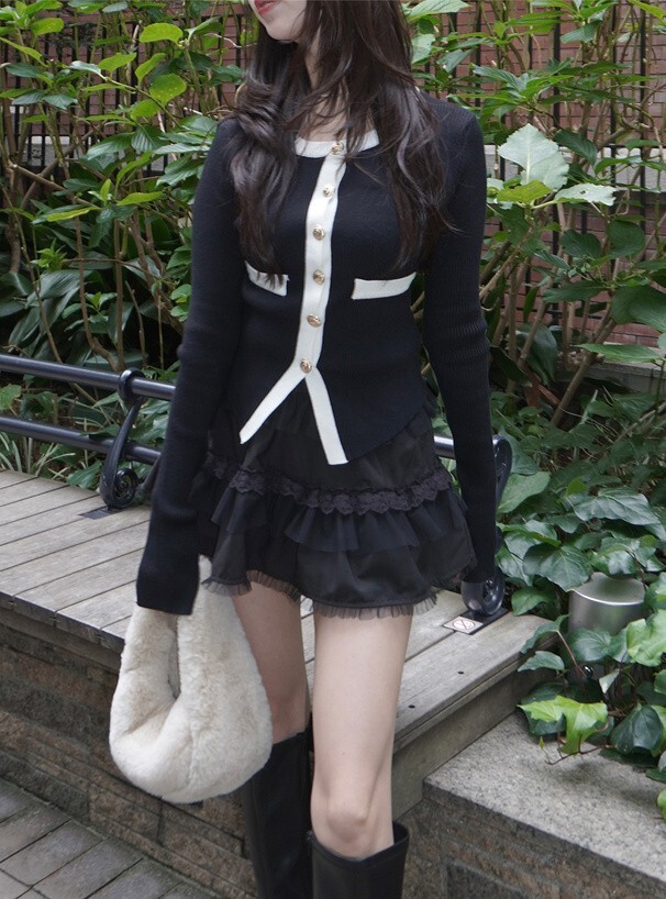 ILLIT同款✨蛋糕層次褲裙