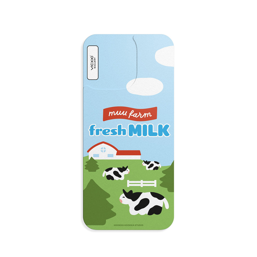Hookka Hookka 手機背貼膜 / 牧場鮮牛奶-VC358