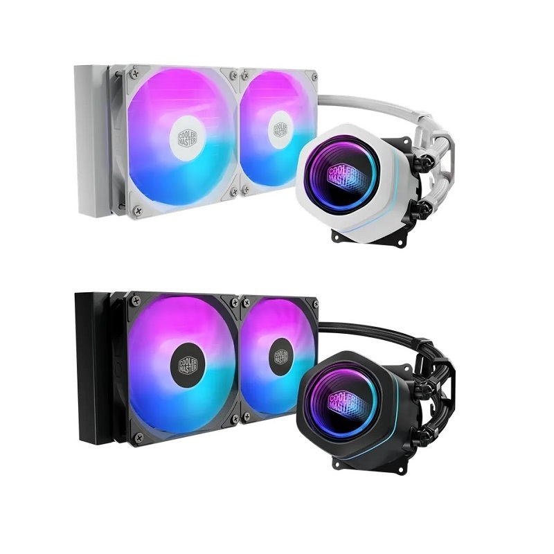 米特3C數位–酷碼 MasterLiquid Core Nex 240 ARGB 一體式水冷散熱器 黑色/白色