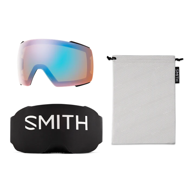 【SMITH】I/O Mag Low Bridge Fit_Black | ChromaPop Pro Photochromic Blue Mirror