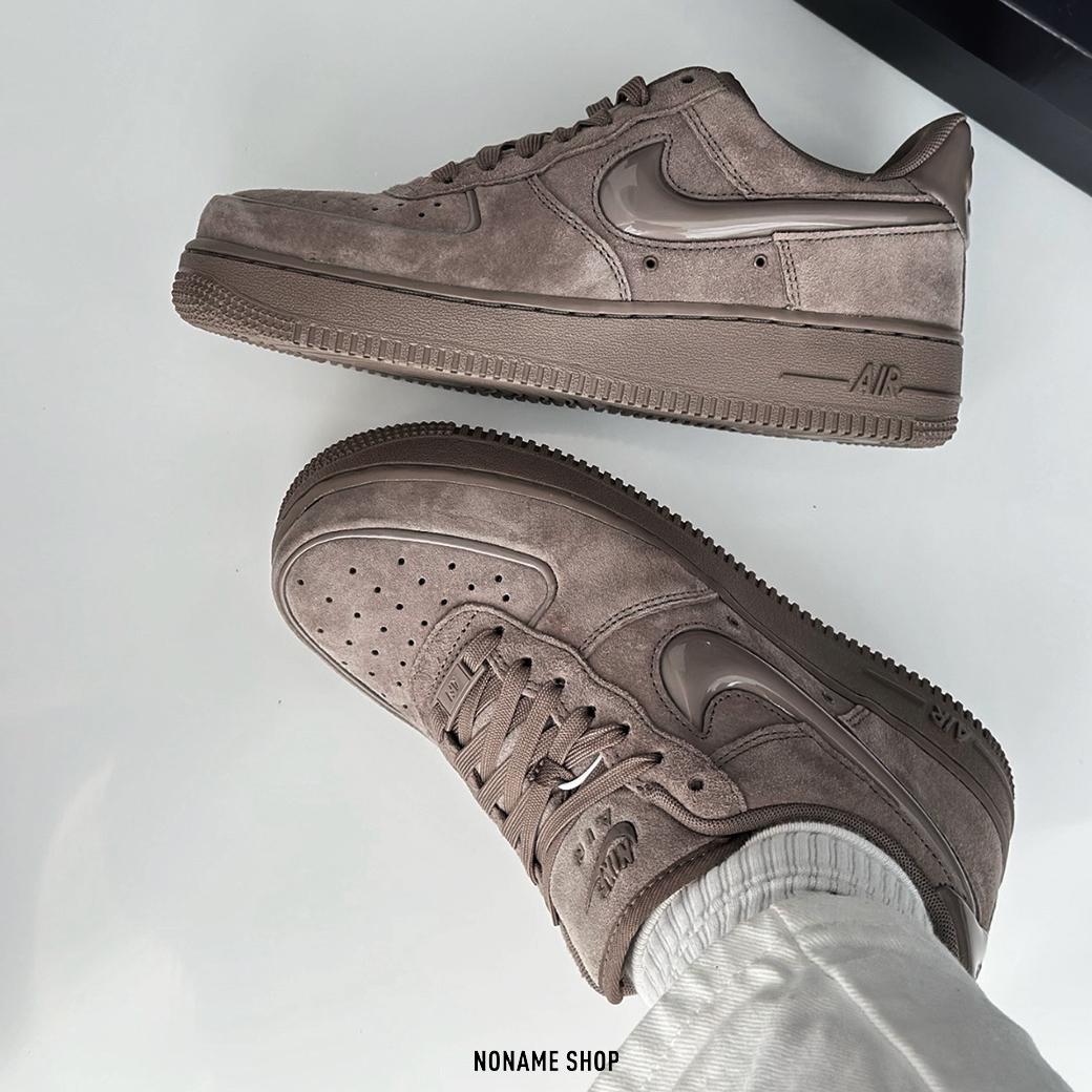 NIKE AIR FORCE 1 AF1 麂皮 浮雕果凍 SWOOSH 復古 三色 (女款)