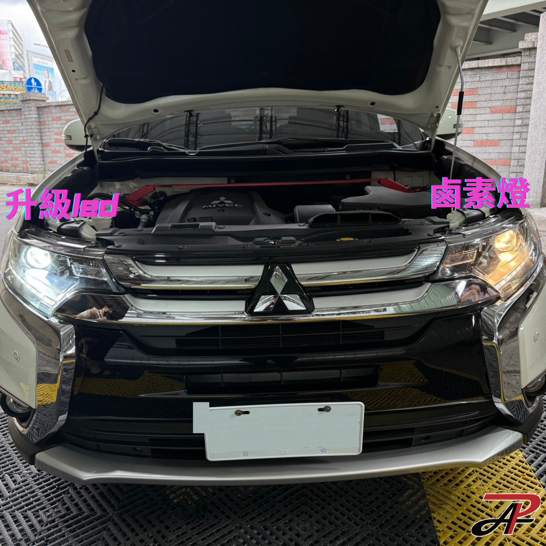 【PA LED】2017 Outlander LED 大燈 頭燈 直上 白光 暖白光 黃金光 可調光 三色