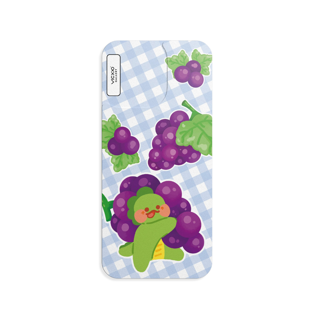 KocciTocci 手機背貼膜 / 葡萄 AGU-VC066