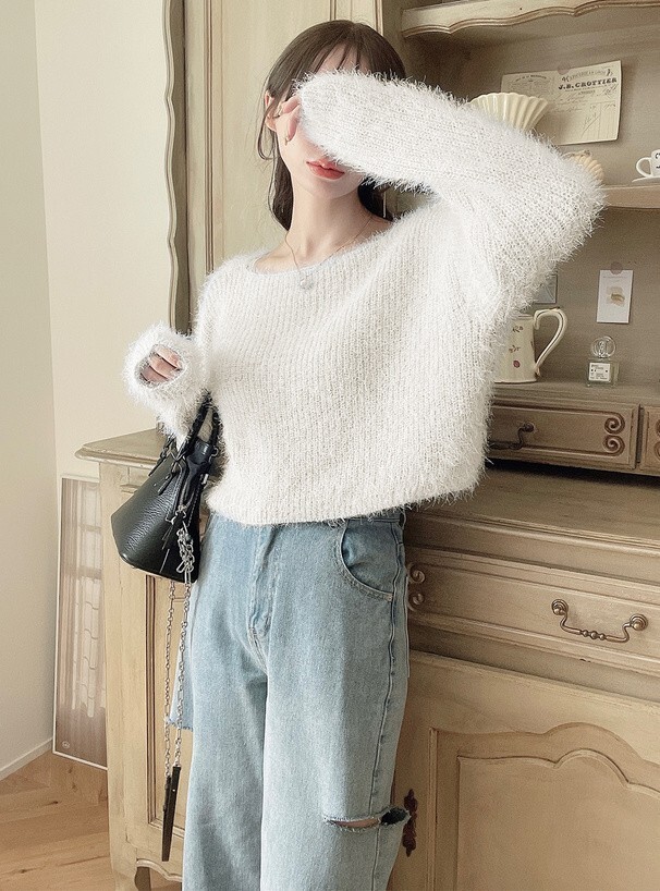 GRL 短版毛絨感毛衣 五色