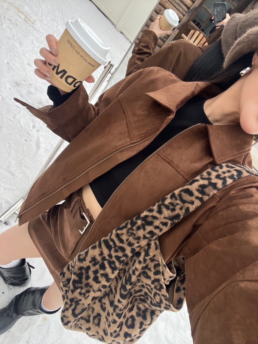 麂皮中性歐美夾克*3色