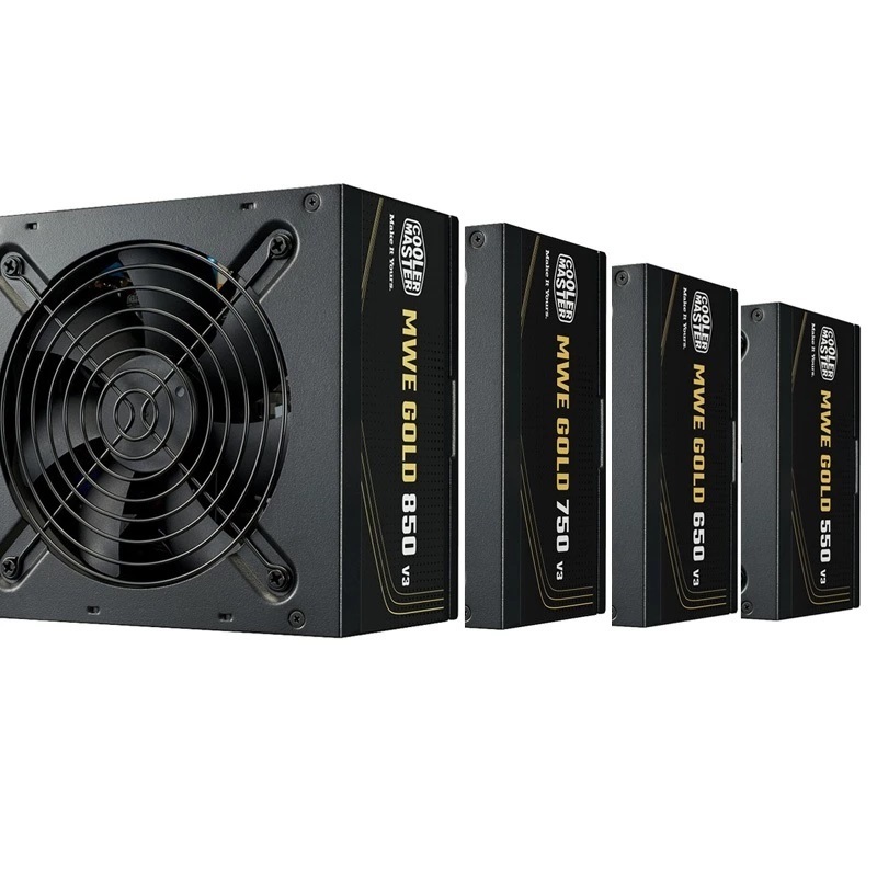米特3C數位–酷碼 MWE Gold V3 ATX3.1 黑色金牌直出線電供 550W/650W/750W/850W