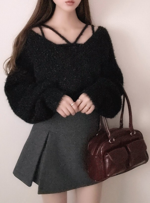 GRL 毛絨感針織SET 四色