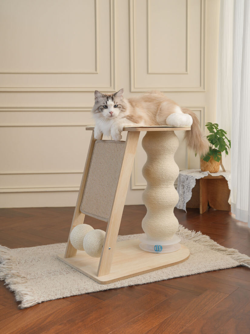 喵仙兒-登高高劍麻爬梯貓跳台