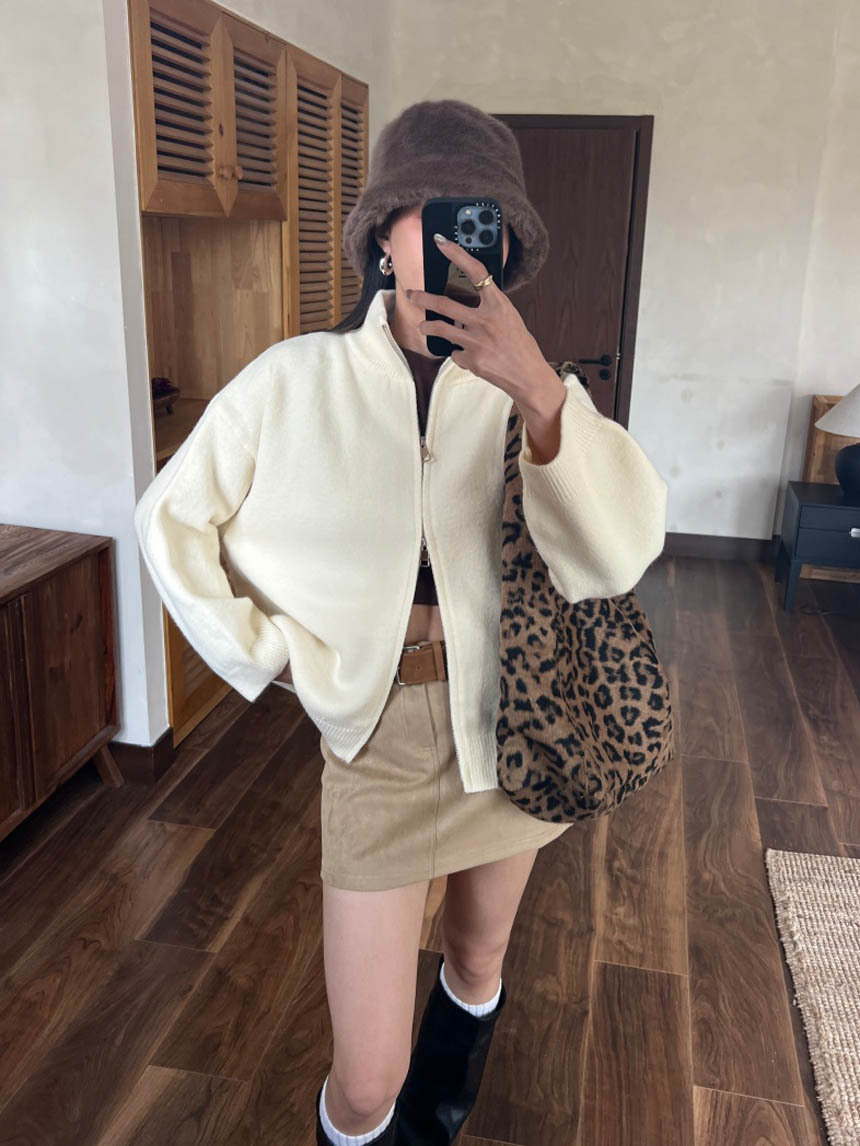 上下拉鏈毛衣外套*5色