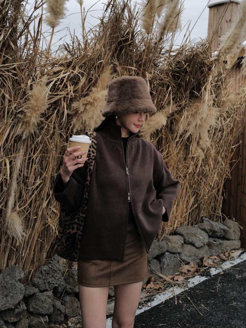 上下拉鏈毛衣外套*5色