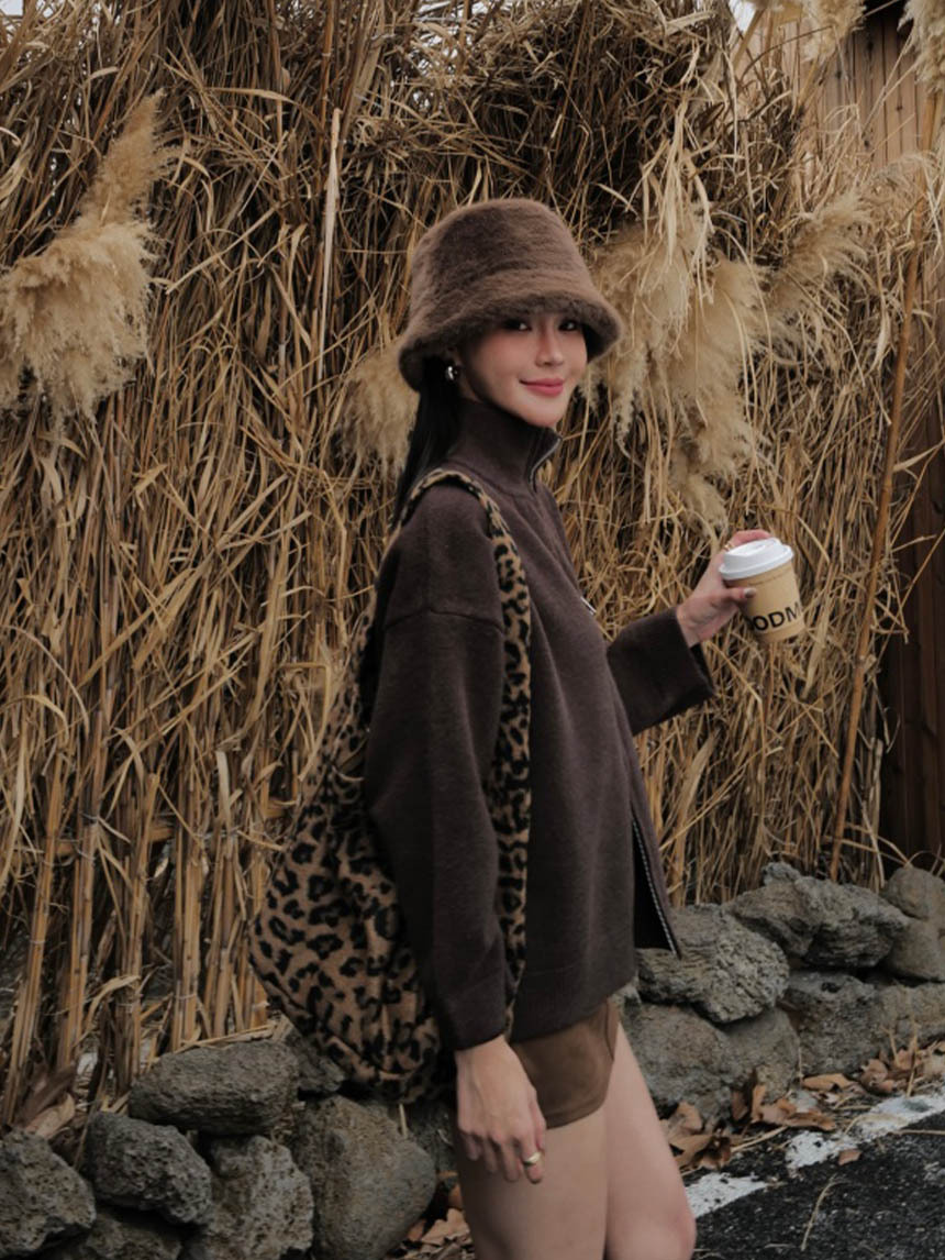 貂毛顯小臉漁夫帽*4色