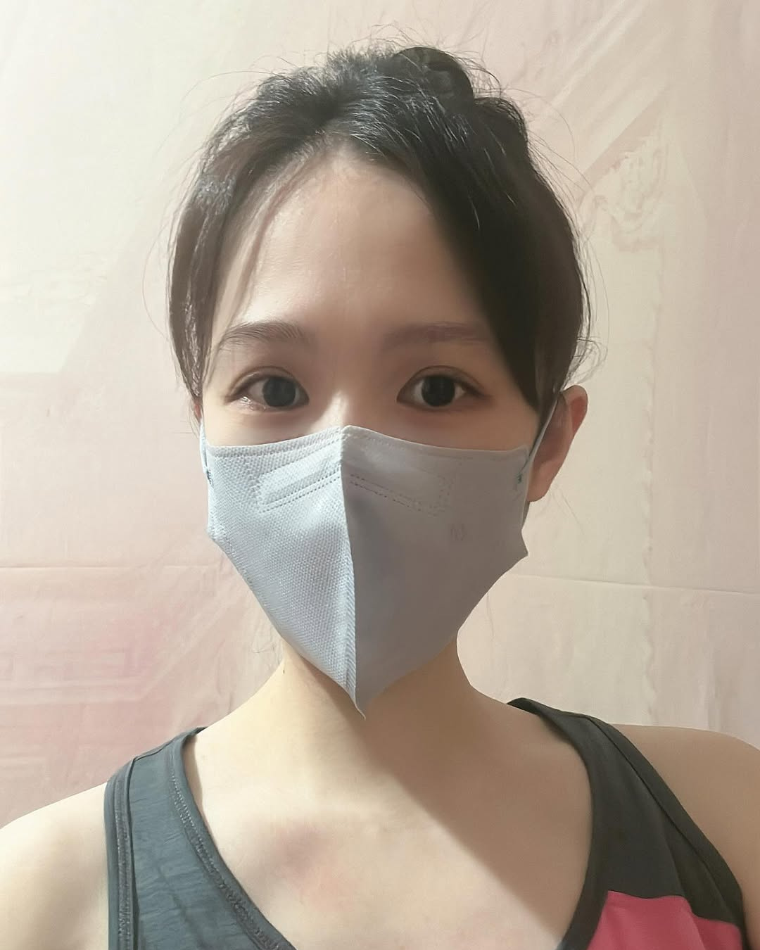 檸檬涼感口罩實戴照