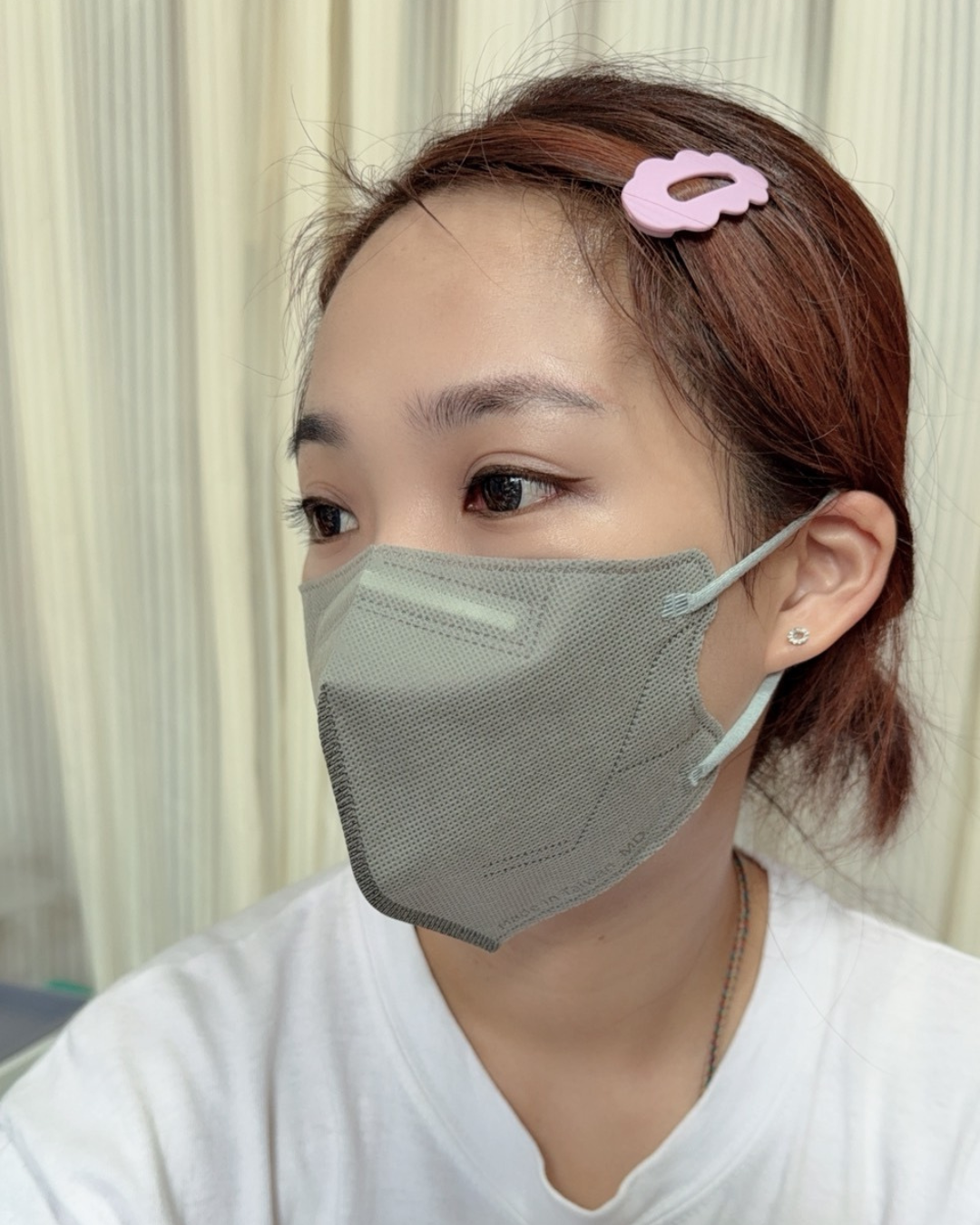 純淨涼感口罩實戴照
