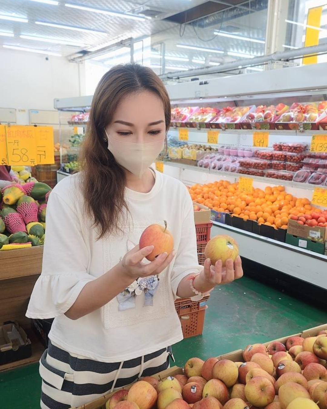 檸檬涼感口罩實戴照