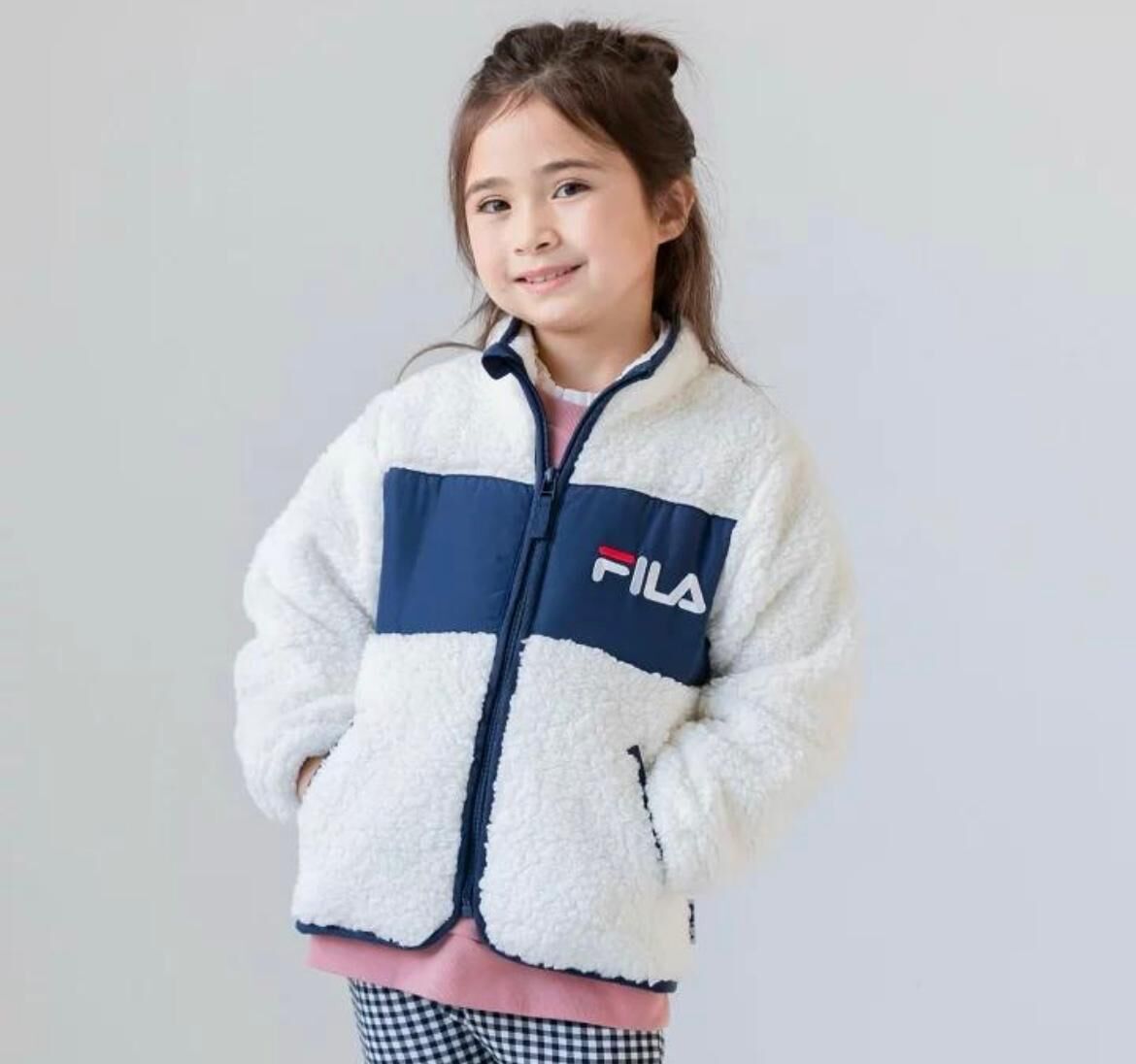 (現貨)  日本直送童裝 Fila毛毛外套 (Size 100/110/120)
