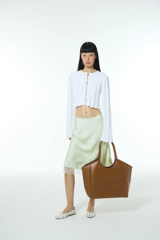 Gentle Woman Carryall PU Tote(Light Brown)