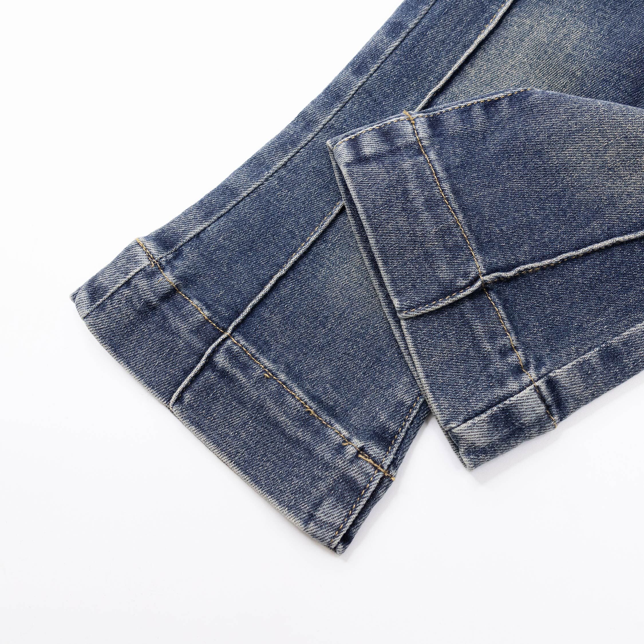 【H55569】率性微喇叭牛仔褲