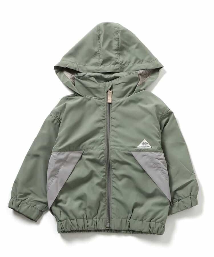 日本 BREEZE 防潑水 連帽可收納 網眼風衣外套 (共2色，110、130、160) R402015